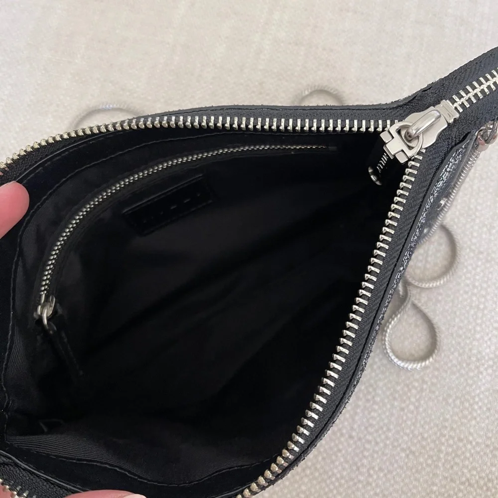 Milly Delano Metallic Crossbody Purse Silver - Picture 7 of 7